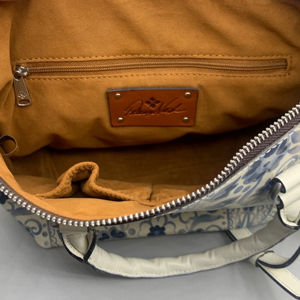 Patricia Nash Satchel Italian Folklore Pattern Handbag Purse Like New! - Picture 6 of 7